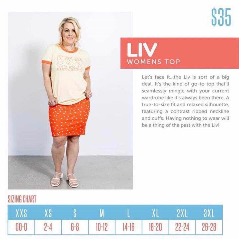 🚨Scroll through for different sizes😍Liv Ts